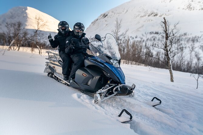 Adventure Snowmobile Safari - Sharing one snowmobile with another person