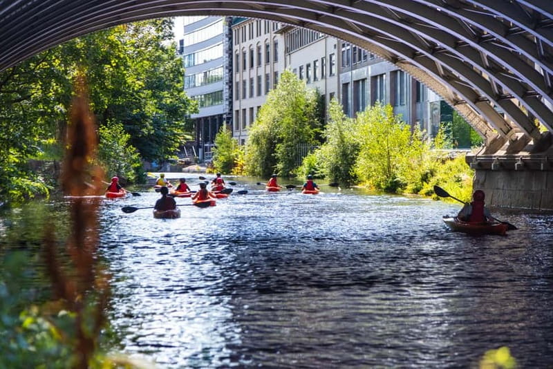 Akerselva River: Urban Paddling Adventure Kayak Tour - Paddling through Grünerløkka