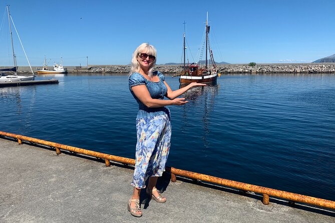 Alesund Private Excursion Viking<code>s islands – Alesund beyond the pretty streets’ /></p>
<p><p>Alesund is easy to admire from the center. Its stone buildings and fanciful facades make a good first impression, but the wider setting is even better. The town sits among islands and fjords, and this outing gives you a quick look at that wider world without making you arrange several local buses or ferries.</p>
</p>
<p><p>You meet at the cruise pier area or another agreed central location. The tour lasts about four hours and is private for your group of up to five. That small detail changes the feel of the day. You are not waiting for a large bus to load, and you can spend more time at the stops that interest you most.</p>
</p>
<p><p>The excursion is best understood as a scenic circuit rather than a long walk. You will get out for short photo stops, then return to the vehicle for the next stretch. That suits a family group, a cruise party with limited time, or anyone who wants to see the islands without a demanding hike.</p>
</p>
<div class="twil" style="margin: 20px 0; padding: 15px 0;"><p><p>Other museums and Viking sites around Ålesund:</p></p><ul style="margin: 10px 0; padding-left: 0; list-style: none;"><li style="margin: 0 0 12px 0; padding: 0 0 12px 0; border-bottom: 1px solid #DDE8F0; line-height: 1.4;"><a href="https://norwegiantrips.com/alesund-aksla-alnes-giske-sunnmore-museum-100-highlights-4-5-h/">Ålesund-Aksla-Alnes-Giske-Sunnmøre museum 100 % Highlights 4.5 H</a><br><span style="font-size: 0.82em; color: #555;"><span style="color: #2FD27C;">★</span> 5.0 · 84 reviews</span></li><li style="margin: 0 0 12px 0; padding: 0 0 12px 0; border-bottom: 1px solid #DDE8F0; line-height: 1.4;"><a href="https://norwegiantrips.com/alesund-private-tour-to-the-viking-islands/">Alesund: Private Tour to the Viking Islands</a><br><span style="font-size: 0.82em; color: #555;"><span style="color: #2FD27C;">★</span> 4.9 · 11 reviews</span></li><li style="margin: 0; padding: 0; border-bottom: none; line-height: 1.4;"><a href="https://norwegiantrips.com/viking-islands-from-alesund-5-hour-private-group-tour/">Viking Islands from Alesund: 5-Hour Private Group Tour</a><br><span style="font-size: 0.82em; color: #555;"><span style="color: #2FD27C;">★</span> 5.0 · 3 reviews</span></li></ul></div><h2>Mt. Aksla gives you the quick orientation</h2>
<p><img width="669" height="446" decoding="async" src=
