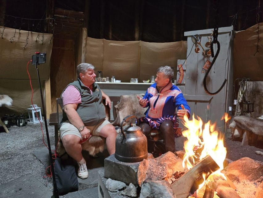 Alta: Sami Cultural Experience with Lavvu and Reindeers - A warm welcome inside the lavvu