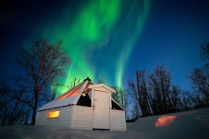 Aurora Crystal Lavvo Overnight with Activities from Tromsø - What the Nord-Lenangen basecamp feels like