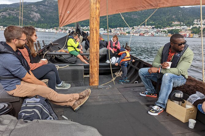 Bergen Fjord Experience Aboard Viking-style Ship - A Viking-style boat in modern Bergen