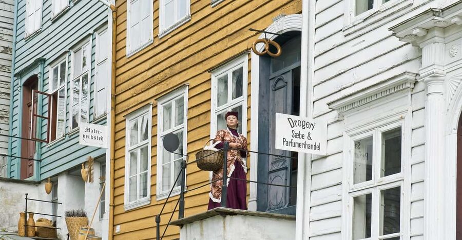 Bergen: Guided Car Tour with Old Bergen Museum & Fantoft … - Nordnes: greenery and a wider view
