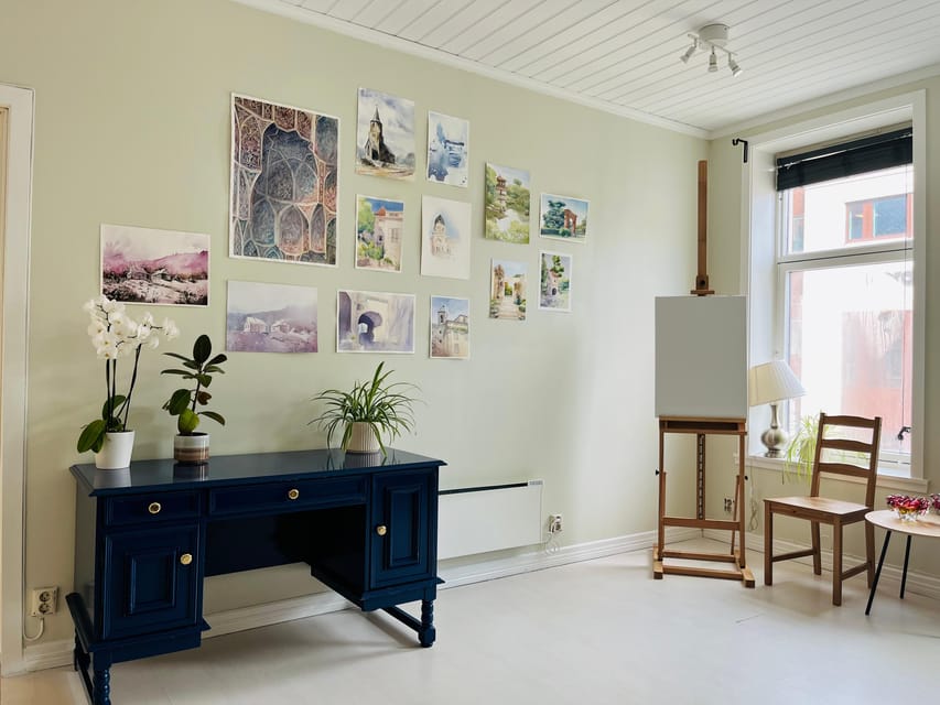 Bergen: paint Norwegian landscape with watercolor - Is $89 a Fair Price?