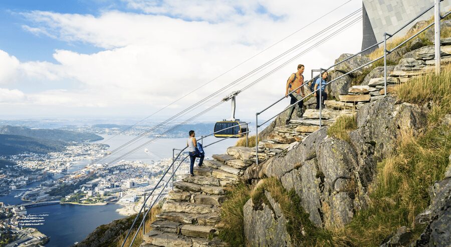 Bergen: Round-Trip Ulriken Cable Car Ticket - Choosing a walk on Ulriken