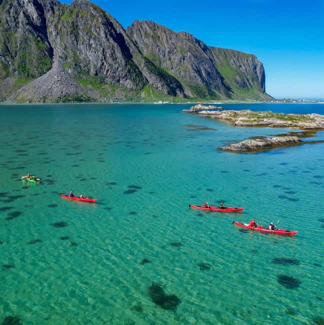Bøstad: Kayaking Tour in Lofoten with Snacks - Calm water around Lofoten’s little islands