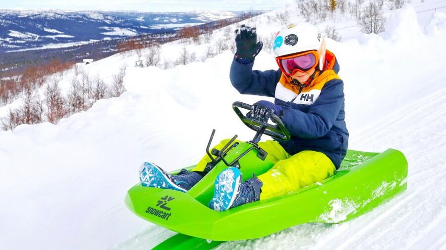 Dagali: 2-Hour Racing Toboggan Adventure - Getting fitted for the steering sled