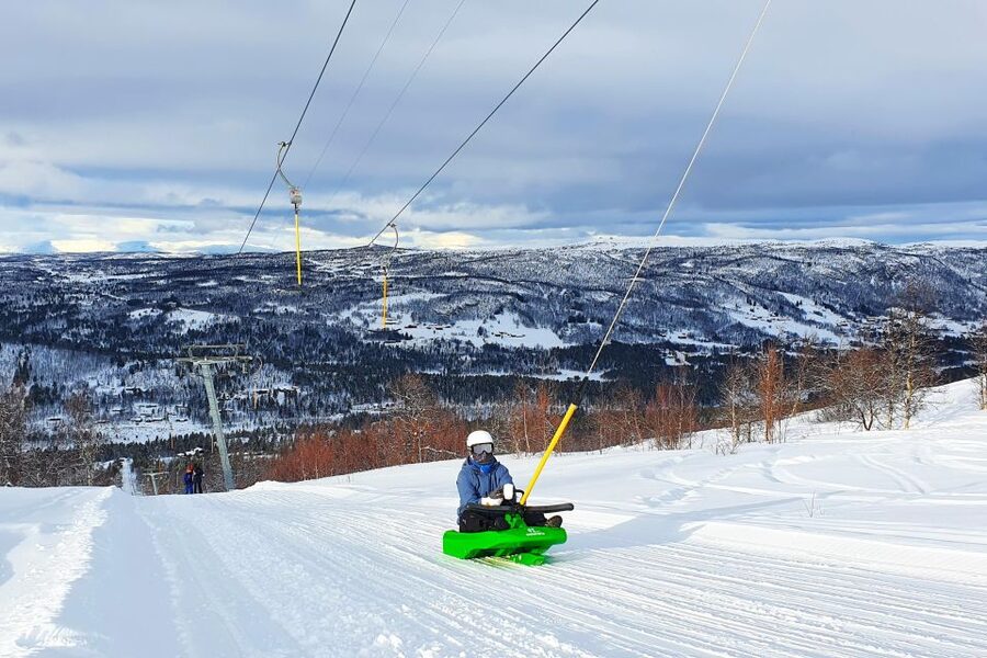 Dagali: 2-Hour Racing Toboggan Adventure - The ski lift keeps the fun moving