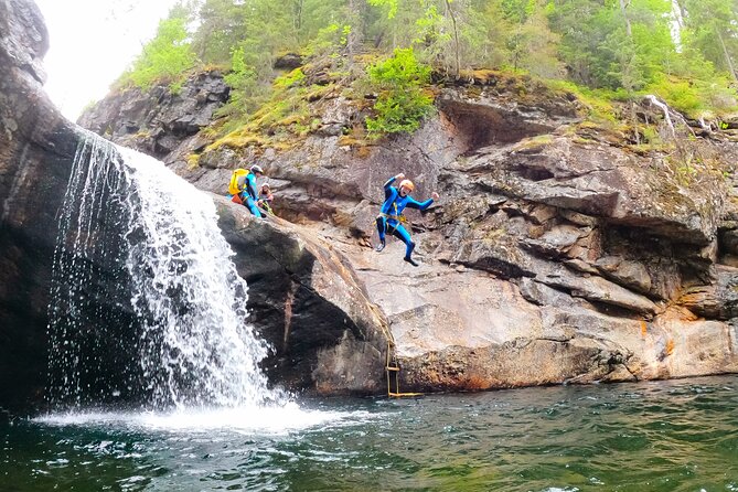 Extreme Canyoning With Waterfall Rappelling near Geilo in Norway - Slides, jumps, and Giant’s kettles