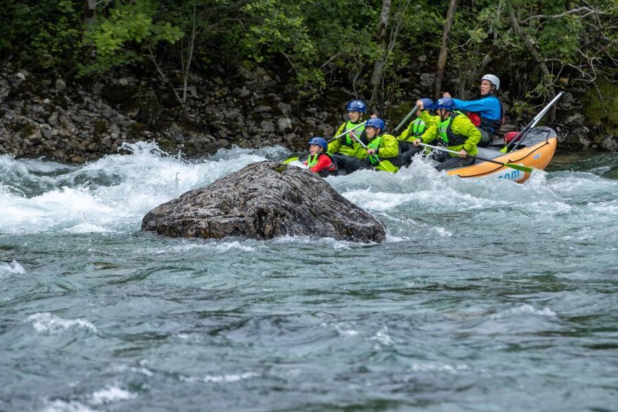 Family Rafting - Voss - Starting beside the Voss waterfront
