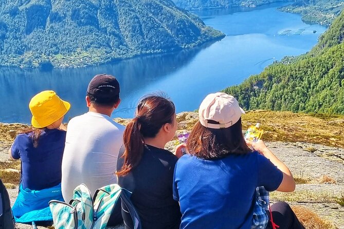 Fjord Hiking - Private tour - Reaching the summit and the fjord view