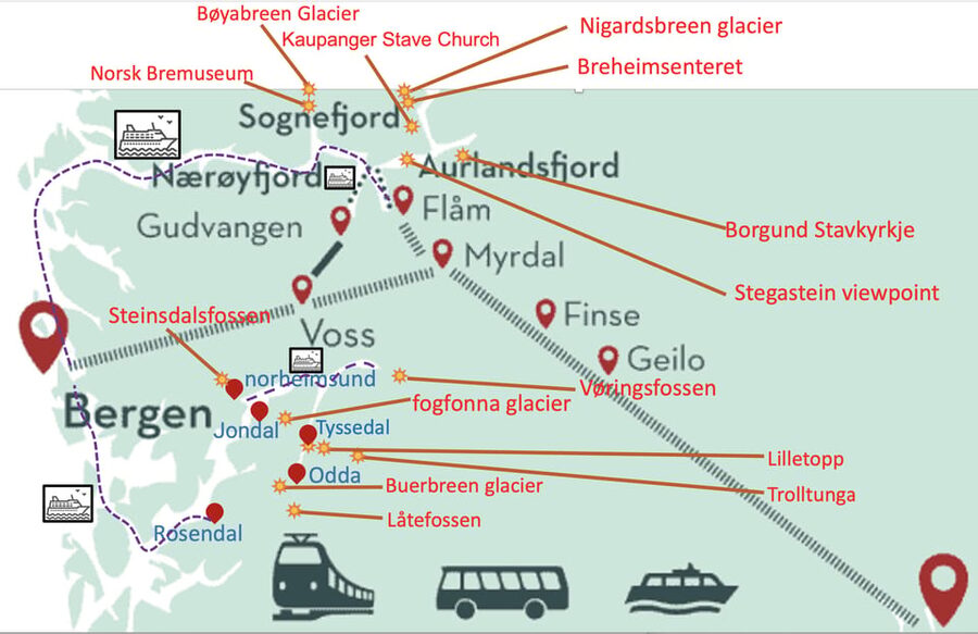 Flåm Flexible Tour with Stegastein, cruise and train include - Cancellation, booking, and practical value