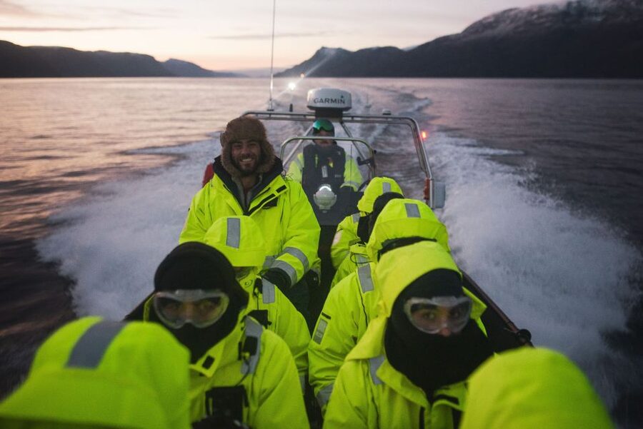 From Alta: Small Group Whale Watching by RIB - The cold-weather kit makes a real difference