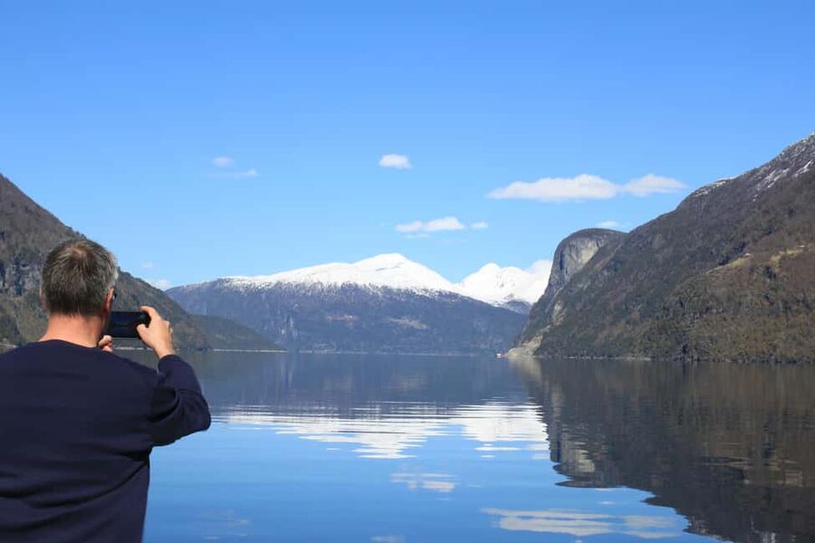 From Geiranger: Geiranger Fjord Tour with Stop in Hellesylt - One hour and 30 minutes in Hellesylt