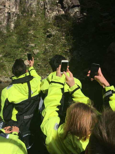 From Stavanger: RIB Tour to Lysefjord - Preikestolen from below