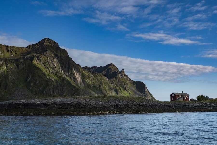 From Svolvaer: Trollfjorden Wildlife RIB Cruise - Entering the steep walls of Trollfjorden