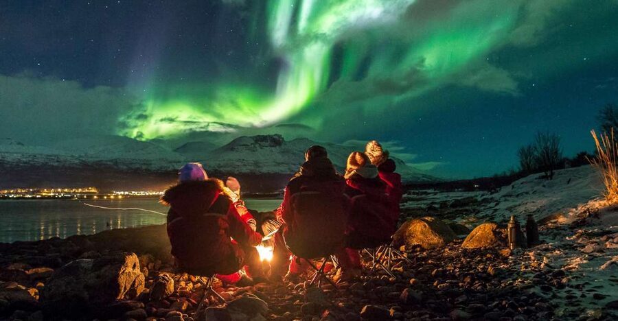 From Tromsø: Northern Lights Tour - The Tromsø meeting point and the start of the chase