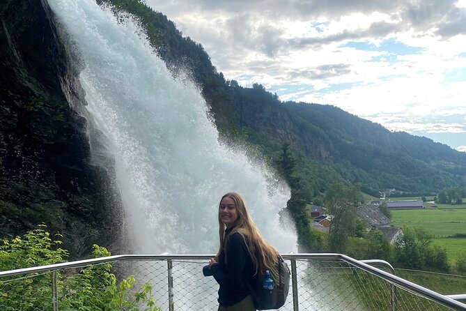 Full Day Hiking Adventure from Bergen to Trolltunga - Walking behind Steinsdalsfossen