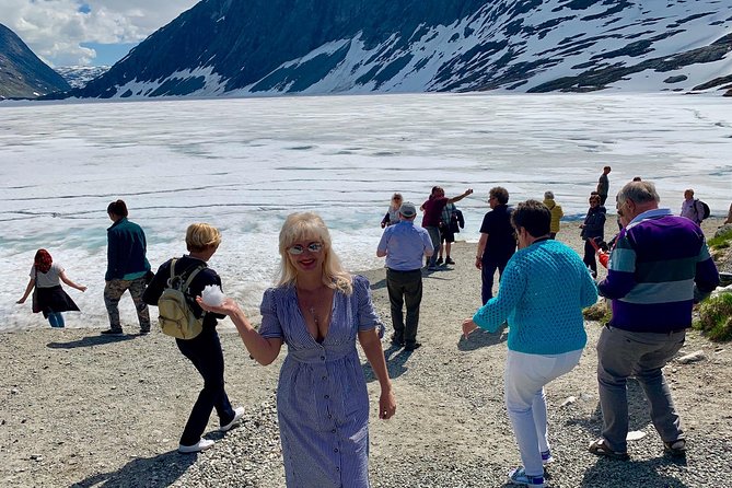 Geiranger by Royal route, 5 hours with visiting a high-mountain farm - Korsmyra and the valley below