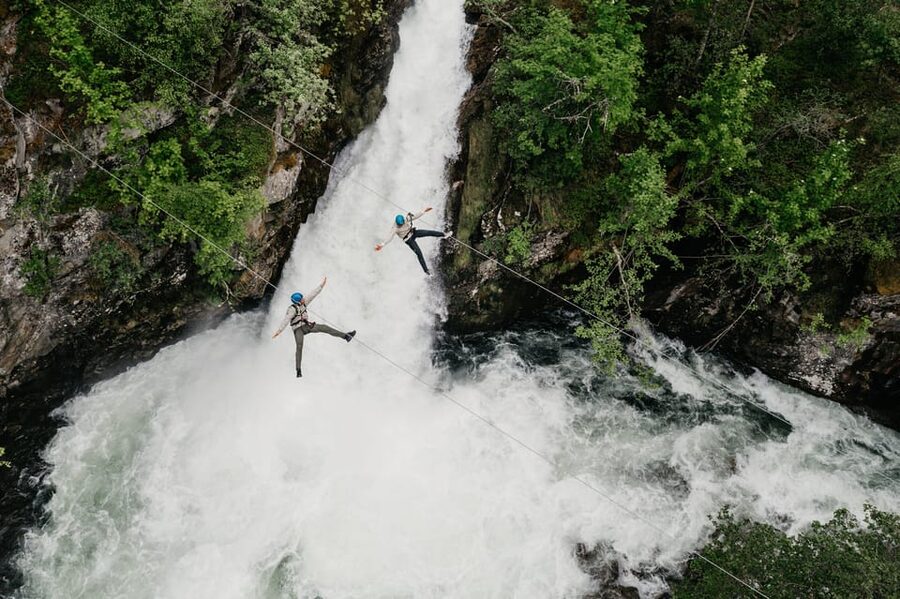 Geiranger: Zipline Park Experience - The via ferrata adds the real challenge