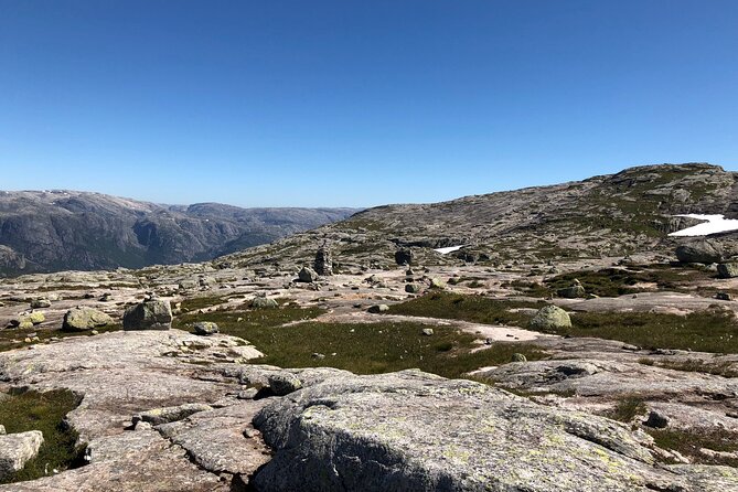 Guided hike to Kjerag and Kjeragbolten - Climbing rock, chains, and three demanding sections
