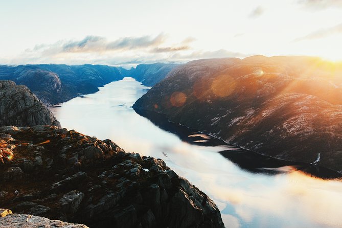 Guided hike to Pulpit Rock Preikestolen - Crossing the fjord and reaching the trailhead