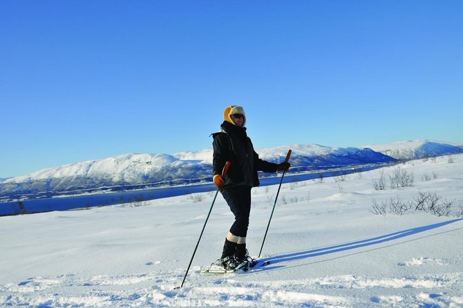Guided Morning Snowshoe Hike with Huskies - A route chosen for the snow and weather