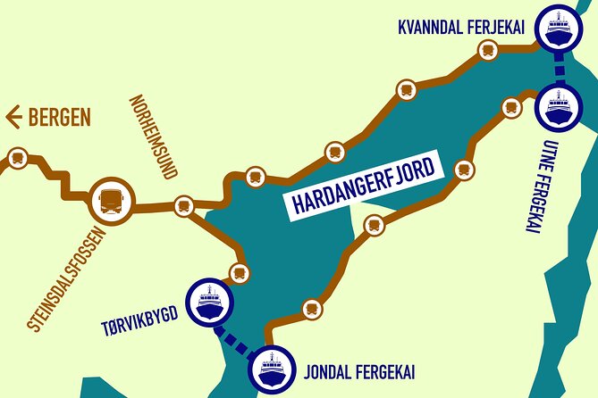 Guided tour to Hardanger Fjord, Waterfalls and Ferry Crossing - What this Hardangerfjord day trip really offers