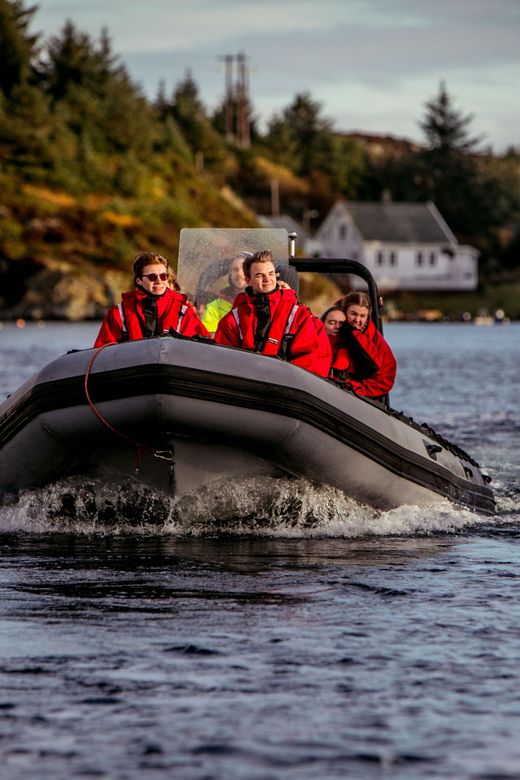Haugesund: RIB Safari to the island communities - Survival suits, goggles, and the first safety briefing