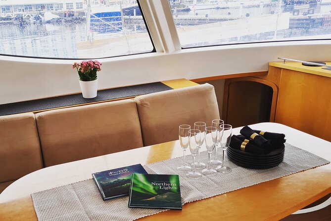 History Fjordcruise Around The Isle Of Tromso - Luxury Catamaran - A comfortable catamaran for a cool afternoon