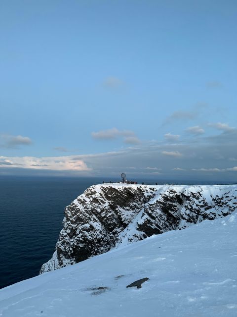 Honningsvåg: North Cape Winter Excursion with Entry Ticket - Reaching the North Cape cliff