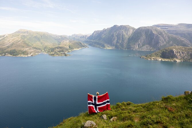 Hornelen Via Ferrata Wall of Witches Climbing Adventure - Getting clipped in on the Wall of Witches