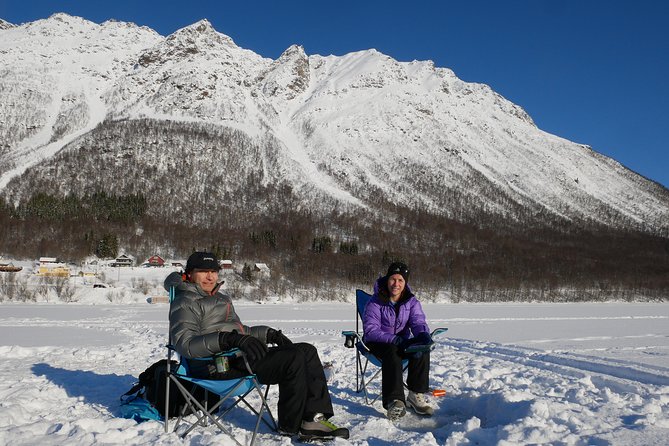 Ice Fishing On The Fjord - Learning the simple art of fishing through sea ice