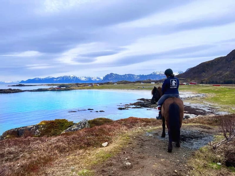 Lofoten: Guided Horse Riding Tour Over Hov and Hovsund - Riding toward Hovsund fishing village