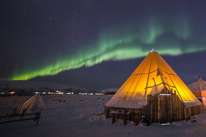 Night Reindeer Sledding with Camp Dinner and Chance of Northern Lights - What the 15 to 20-minute sleigh ride is really like
