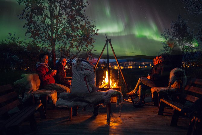 Northern Lights Husky Visit - The ride from Tromsø at 6:45 pm