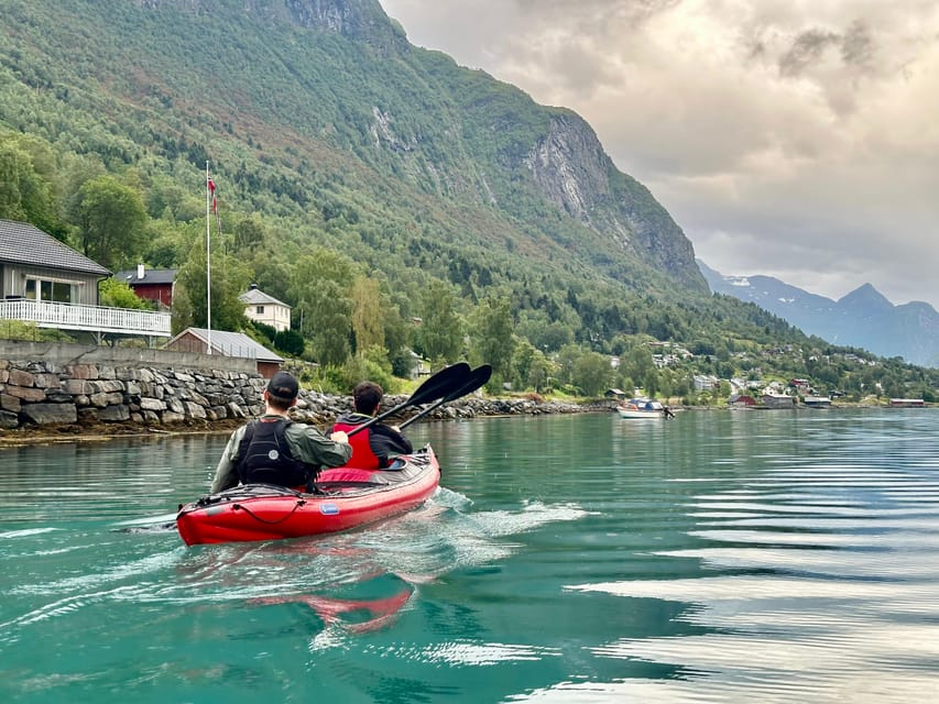 Olden: Experience Beginner-friendly Fjord Kayaking - Olden’s bigger setting: glacier, lake, and cable-car views