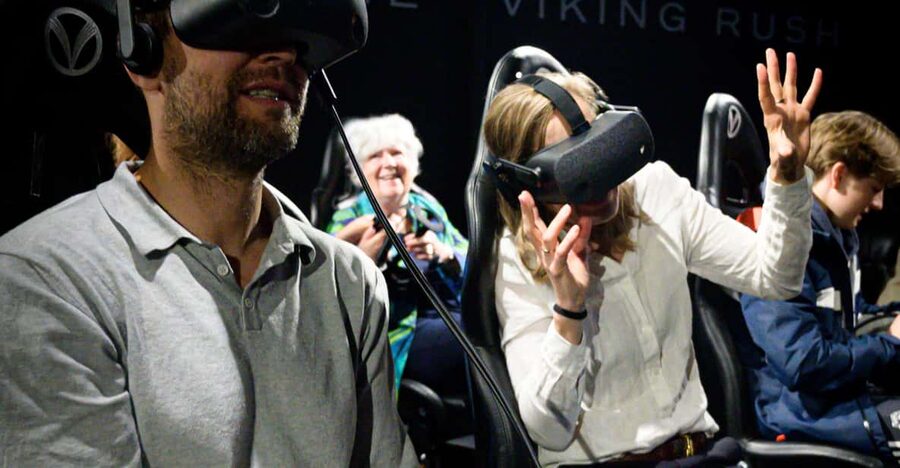 Oslo: Viking Planet Entry Ticket - The Helmet uses a wide cinematic view
