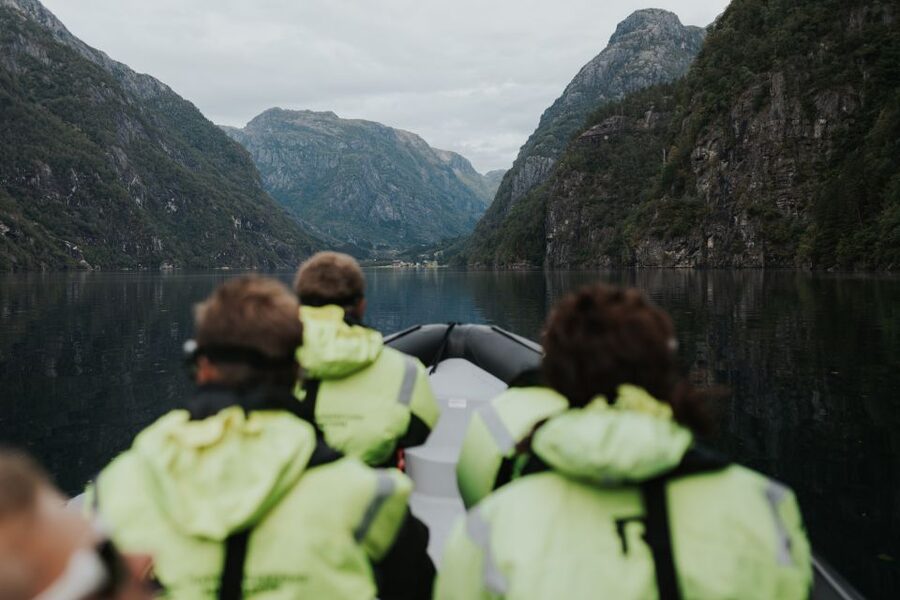 Øystese: Hardangerfjord RIB safari to the Fyksesund branch - The short stop near Kvamsøy