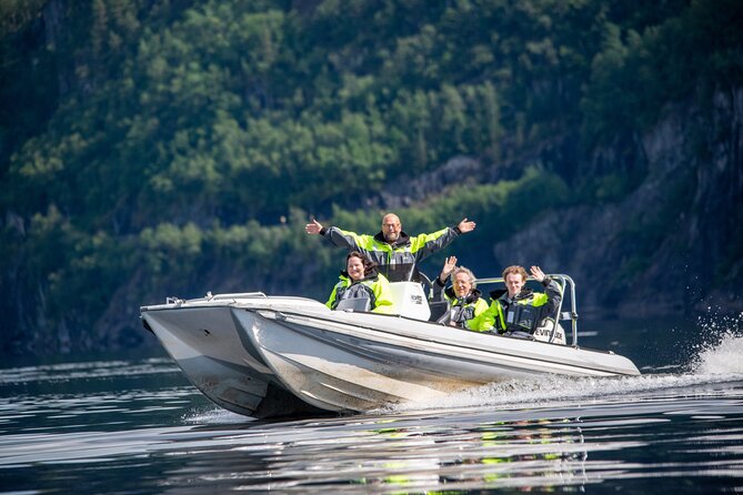 Private Cruise: Mostraumen by Zodiac or Lux Pontoon Boat - Skipshelleren, where the scenery gains an older human story