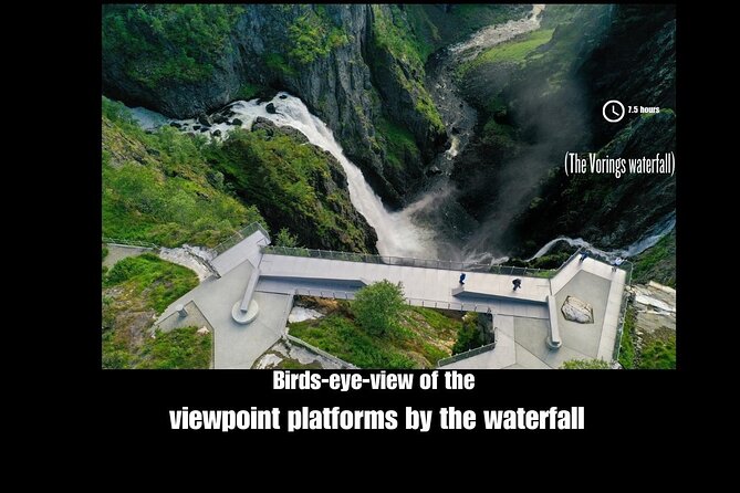 Private day tour to the Vorings Waterfall— Norway's most visited - Kjeåsen Mountain Farm adds a rare fjord view