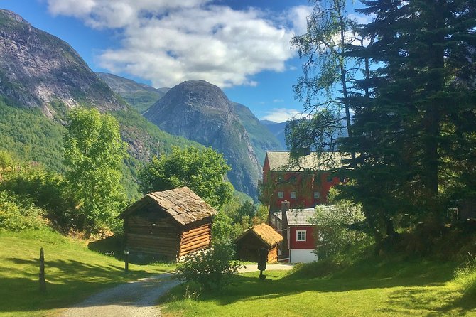 PRIVATE GUIDED TOUR: World Heritage Fjord Landscape – Viking Special – from Flåm - From Flåm to Stalheim’s waterfall road