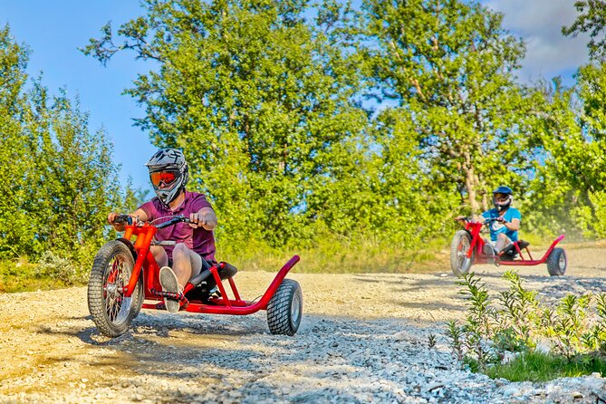 Racing Mountain Cart in Dagali near Geilo, Norway - Riding 570 meters up by ski lift