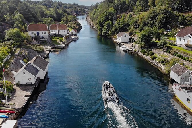 RIB Speed Sightseeing in Kristiansand - Leaving Nodeviga for the archipelago
