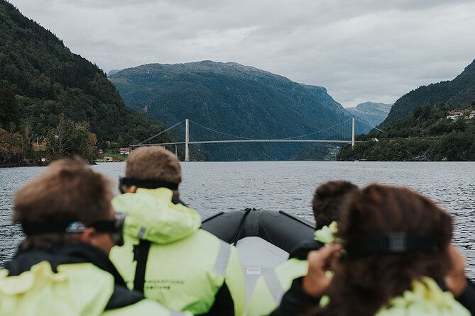 Scenic Hardangerfjord & Fyksesund RIB adventure from Norheimsund - Kvamsøy brings weather and ancient history