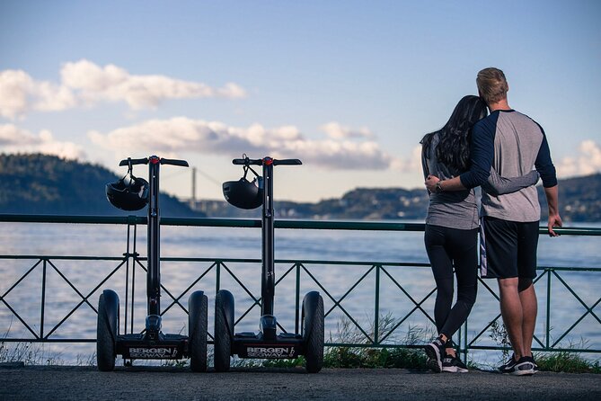 Segway Night Tour of Bergen - Bergen after dark, with Mount Fløyen above you