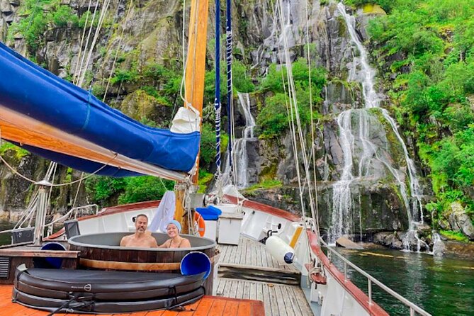 Small Group Luxury Cruise to Trollfjord on a 33m Classic Yacht - Narrow passages on the way to Trollfjord
