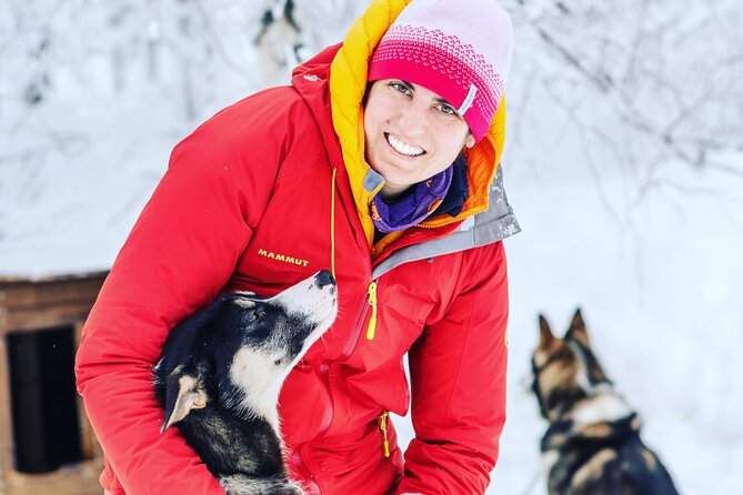 Small Group Wilderness Husky Sledding 2h from Tromsø (car needed) - Learning to handle a two-person dog sled