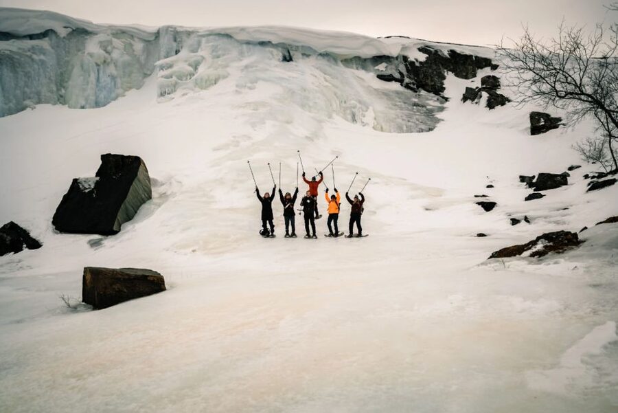 Snowshoeing Adventure to the Enchanting Frozen Waterfall - Rose, Birk, and the value of a good local guide