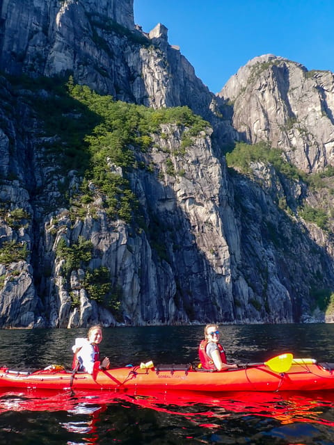 Stavanger: Lysefjord Kayak Safari (Waterfalls & Pulpit Rock) - Vagabond’s Cave and the waterfalls